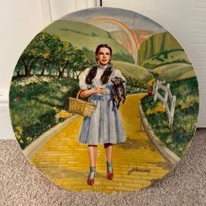 Wizard of Oz Dorothy Knowles Collectible Plate “Over the Rainbow”